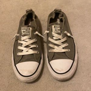 Army green converse all star